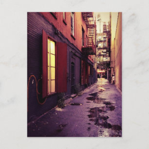 New York Alley Postkarte