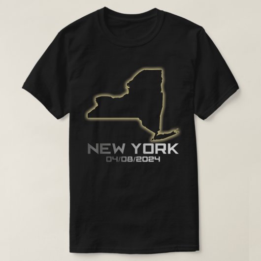 New York America Astronomy Total Solar Eclipse 202 T-Shirt (Design vorne)