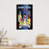 New York American United States Vintage Travel Poster (Küche)
