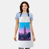New York Animes City Schürze (Getragen)