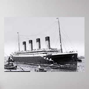 New York Ankunft: RMS Olympic Poster
