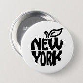 New York Apfel Button (Vorne & Hinten)