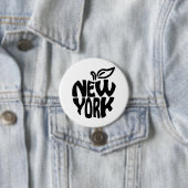 New York Apfel Button (Beispiel)