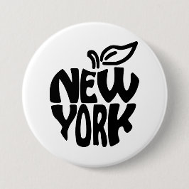 New York Apple Button