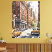 New York Aqucolor Art Leinwanddruck (Insitu (Wohnzimmer))