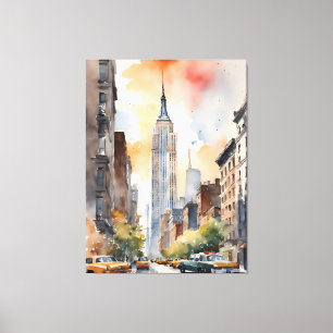New York Aqucolor Art Leinwanddruck