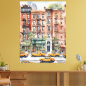 New York Aqucolor Art Leinwanddruck (Insitu (Wohnzimmer))