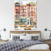 New York Aqucolor Art Leinwanddruck (Insitu (Schlafzimmer))
