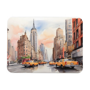 New York Aqucolor Art Magnet