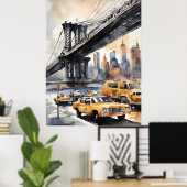 New York Aqucolor Art Poster (Heimbüro)