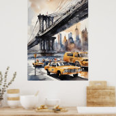 New York Aqucolor Art Poster (Küche)