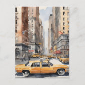 New York Aqucolor Art Postkarte (Vorderseite)