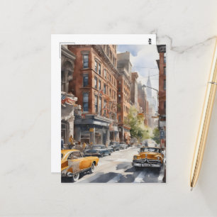 New York Aqucolor Art Postkarte