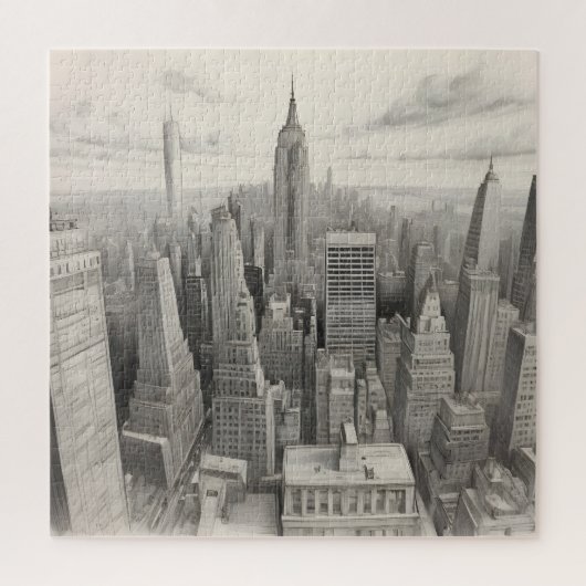 New York Aqucolor Art Puzzle (Vertikal)