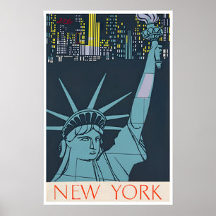 New York Art NY Reiseplakat Vintage-Druck Poster