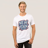 New York Attitude - Urban Style T-Shirt Tri-Blend Shirt (Vorderseite voll)