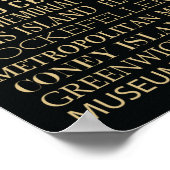 New York Attraktionen Poster (Ecke)