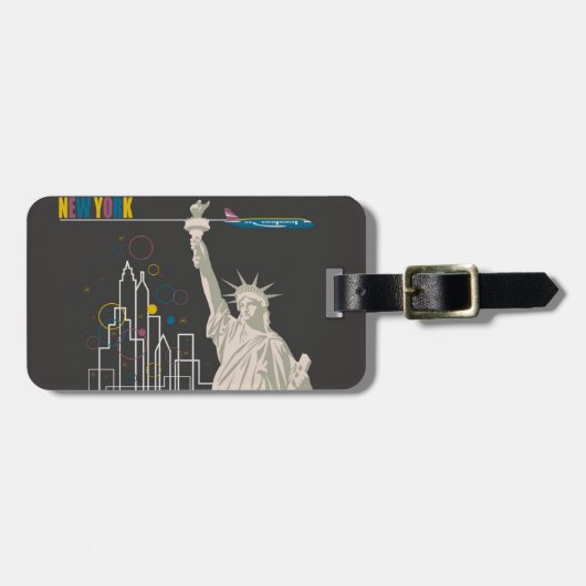 New York Bag Tag Gepäckanhänger (Vorderseite horizontal)