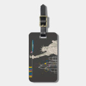 New York Bag Tag Gepäckanhänger (Vorderseite vertikal)