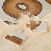 New York Bagels Schlicht Marble Rye Frühstück Esse Puzzle (Seite)