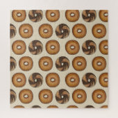New York Bagels Schlicht Marble Rye Frühstück Esse Puzzle (Vertikal)