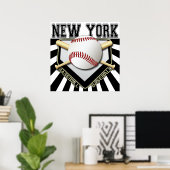 NEW YORK BASEBALL POSTER DRUCKEN (Heimbüro)