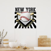 NEW YORK BASEBALL POSTER DRUCKEN (Küche)