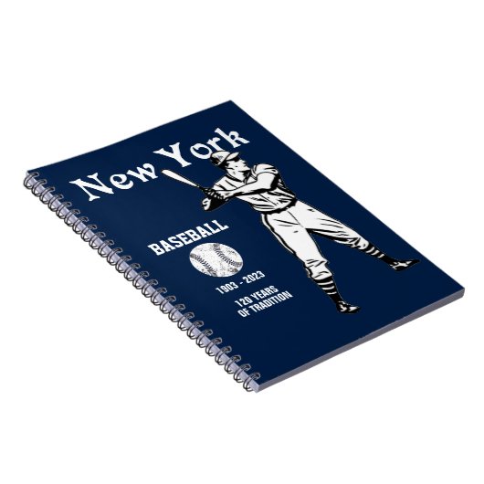 New York Baseball - Retro 2023 Notizblock (Rechte Seite)