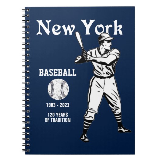 New York Baseball - Retro 2023 Notizblock (Vorderseite)