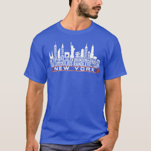 New York Basketball Team 23 Player Roster New York T-Shirt