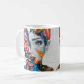 New York Beauty Woman Portrait Tasse (Vorderseite Links)