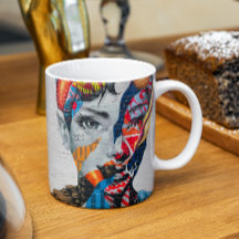 New York Beauty Woman Portrait Tasse