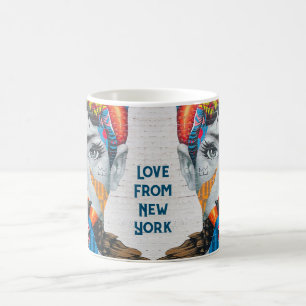 New York Beauty Woman Portrait Tasse