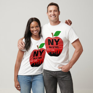 New York Benutzerdefinierte Namen Der Große Apfel T-Shirt