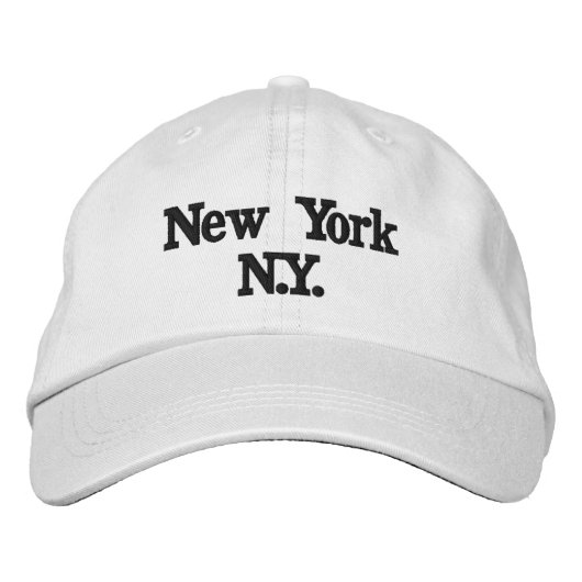 New York Bestickte Baseballkappe (Vorderseite)