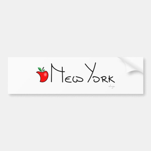 New York Big Apple Autoaufkleber (Vorne)