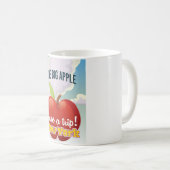 New York Big Apple Reiseplakat Kaffeetasse (VorderseiteRechts)