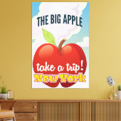 New York Big Apple Reiseplakat Leinwanddruck (Insitu (Wohnzimmer))