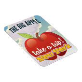 New York Big Apple Reiseplakat Magnet (Rechte Seite)