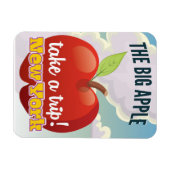 New York Big Apple Reiseplakat Magnet (Horizontal)
