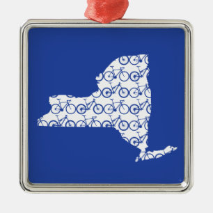 New York Bike Ornament Aus Metall
