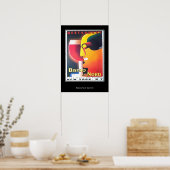 New York Bistro Restaurant Art Deco Poster (Küche)