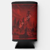 New York Black Red Selters Dosenkühler (Vorderseite)