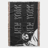New York Blanket NYC Statue of Liberty Blanket Decke (Vorderseite Vertikal)