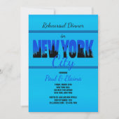 New York: Blaue Einladung (Vorderseite)