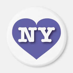 New York Blue Heart - I Liebe NY Magnet