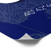 New York Blueprint City Map Poster Minimal (Ecke)