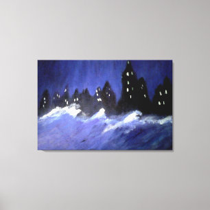 New York Blues Stretched Canvas Print Leinwanddruck