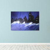 New York Blues Stretched Canvas Print Leinwanddruck (Insitu (Holzboden))