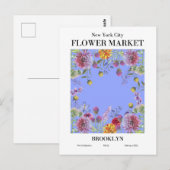 New York Blume Market, Brooklyn Postcard Postkarte (Vorne/Hinten)
